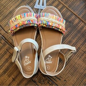 Art Class Multicolor Fringe Andi Raffia Sandals size 5